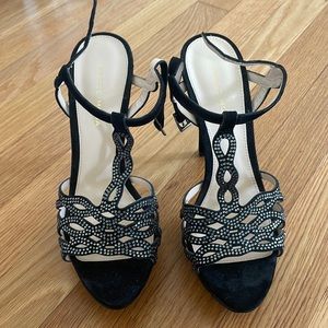 Pelle Moda rhinestone heels.